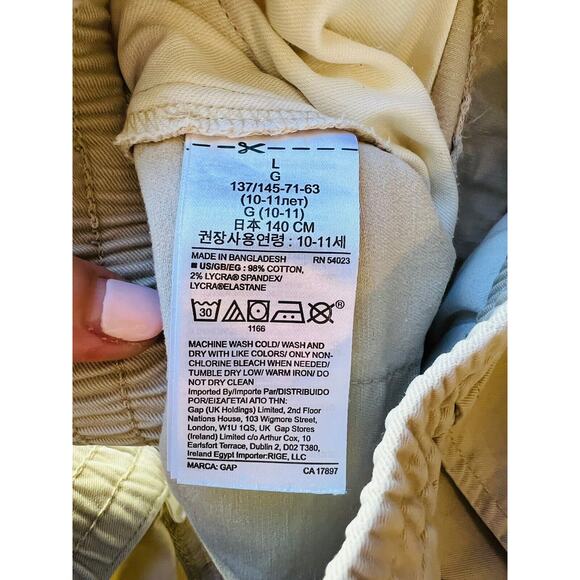 Gap Kids Boy Easy Pull On Shorts Khaki Tan Chino Everyday Casual School L 10-11. - Picture 5 of 7